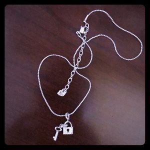 Swarovski Key and Lock Necklace